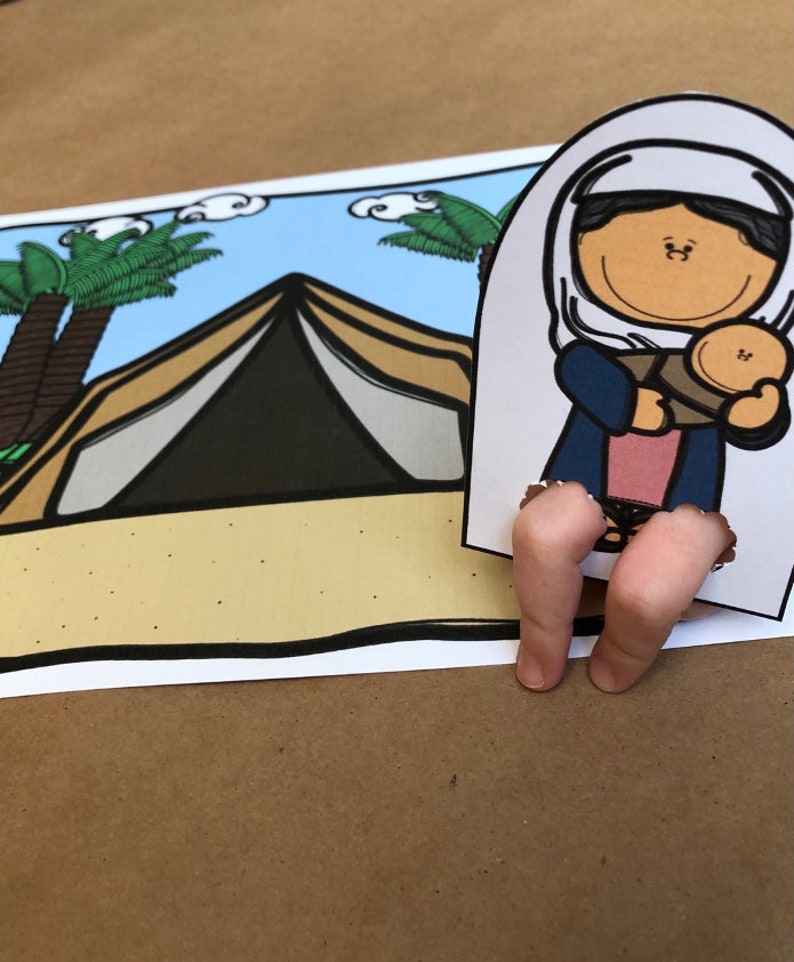 Bible Story Finger Puppets Bible Crafts Homeschool Etsy