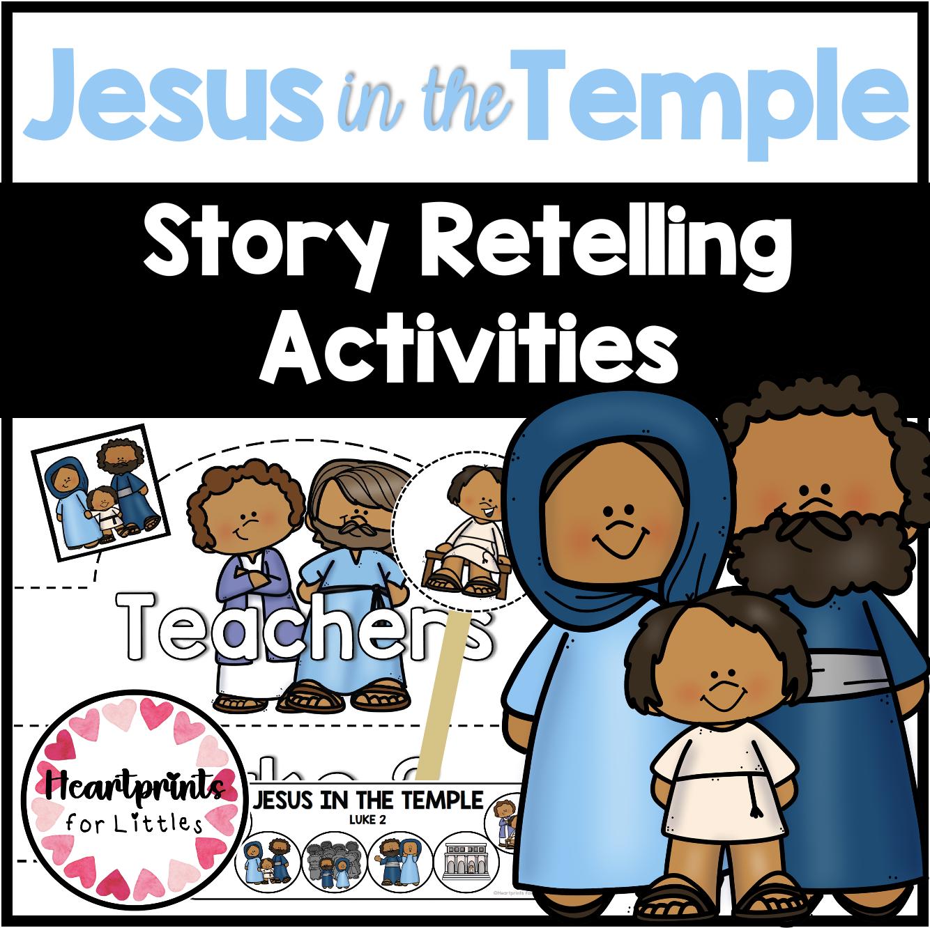 Jesus in the Temple Bible Story Bundle, Activities (digital Download ...