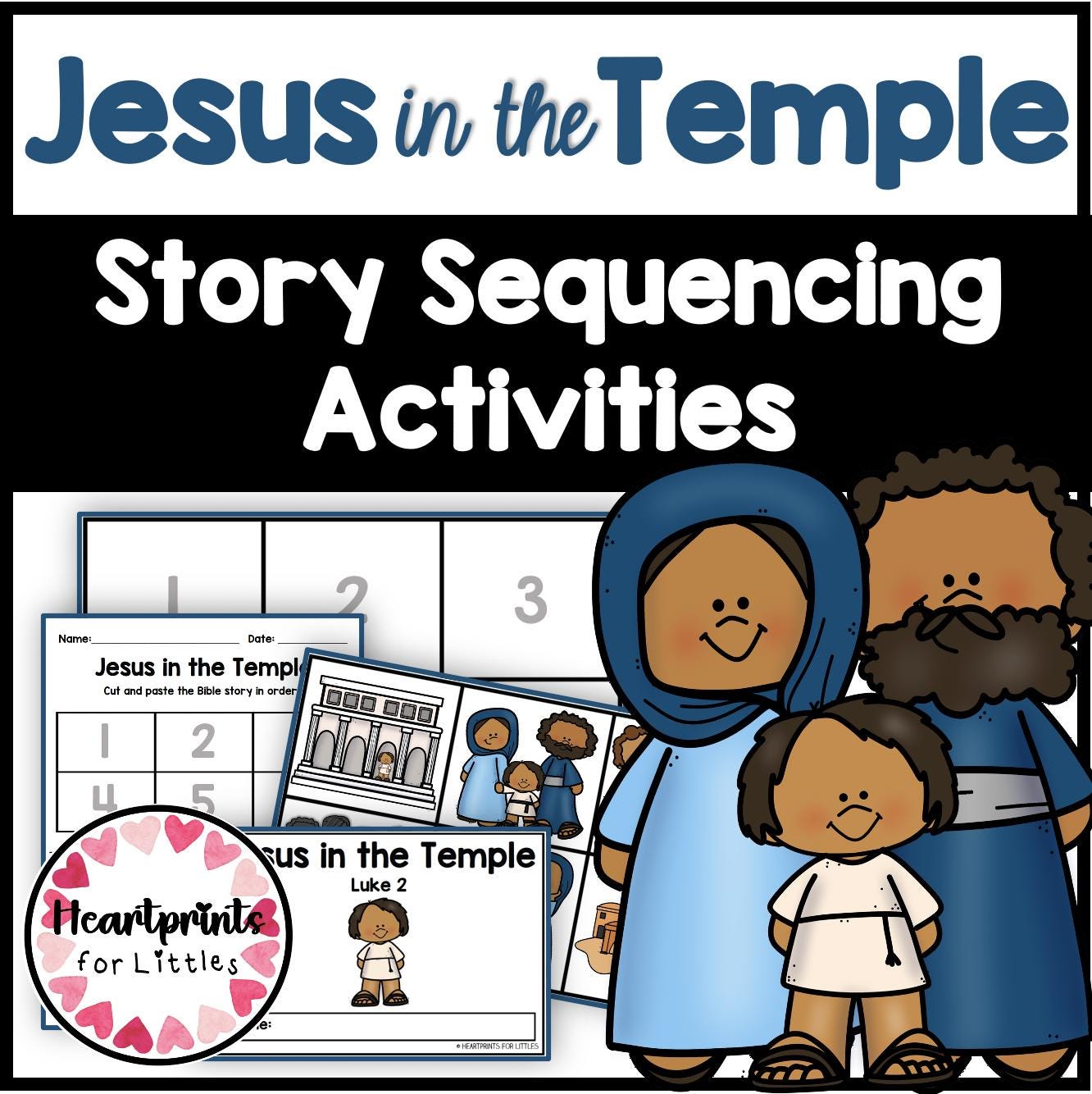 Jesus in the Temple Bible Story Bundle, Activities (digital Download ...