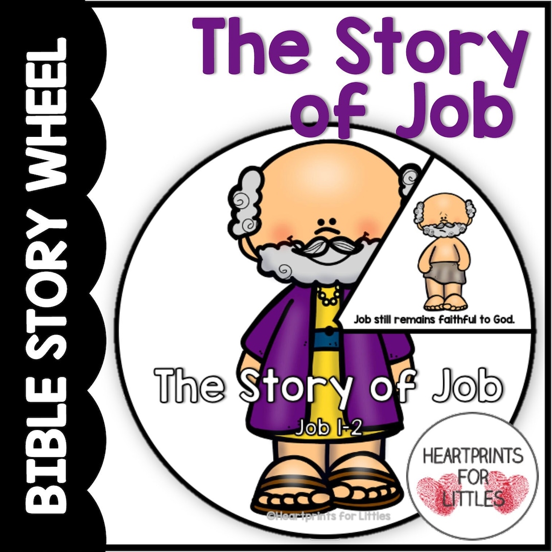 The Story Of Job Bible Story Wheel, Job 1-2, Bible Craft, Sunday School  Activity | The Story Of Job For Kids | clinicadeojosdrsacoto.com
