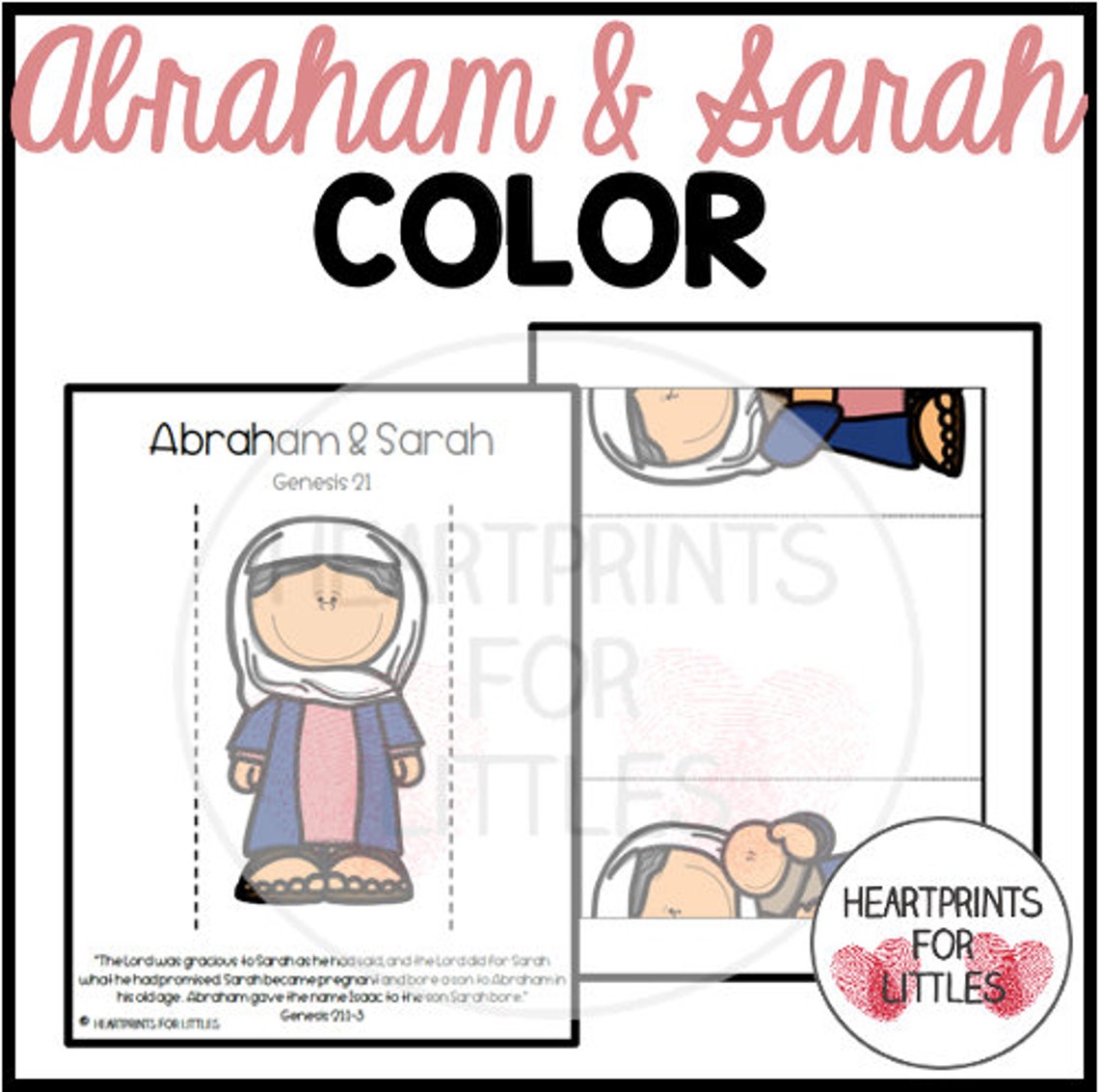 Abraham and Sarah Bible Craft for Kids Arrival of Baby Isaac - Etsy