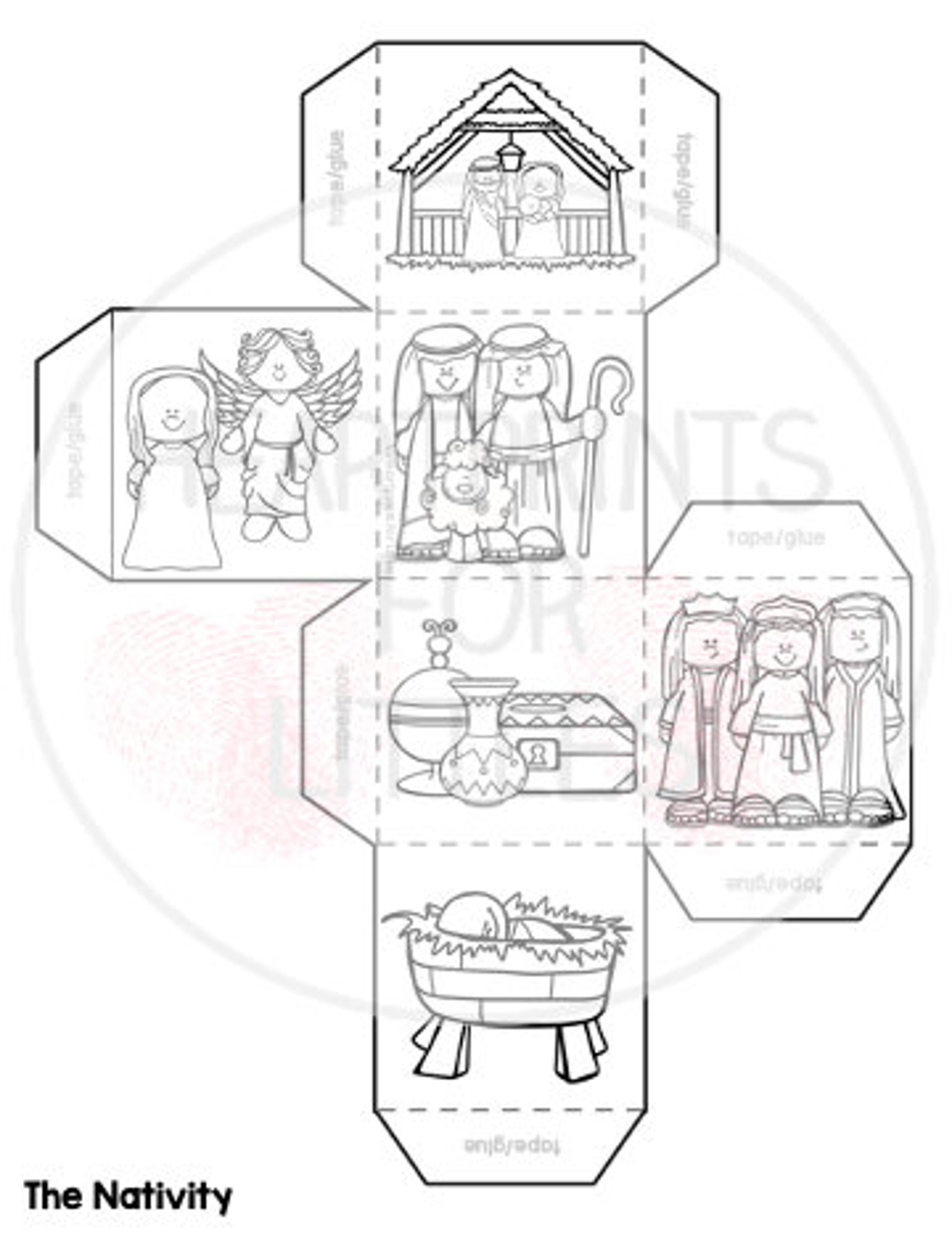 The Nativity Bible Story Cube the Christmas Story Bible - Etsy