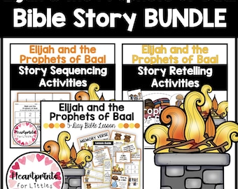 Elijah and the Prophets of Baal Bible Story Bundle (Digital Download)