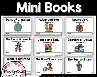 Bible Story Mini Books Bundle, 39 Emergent Readers (Digital Download)