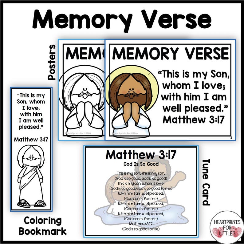 Baptism of Jesus Bible Lesson, Matthew 3, Homeschool & Sunday School ...