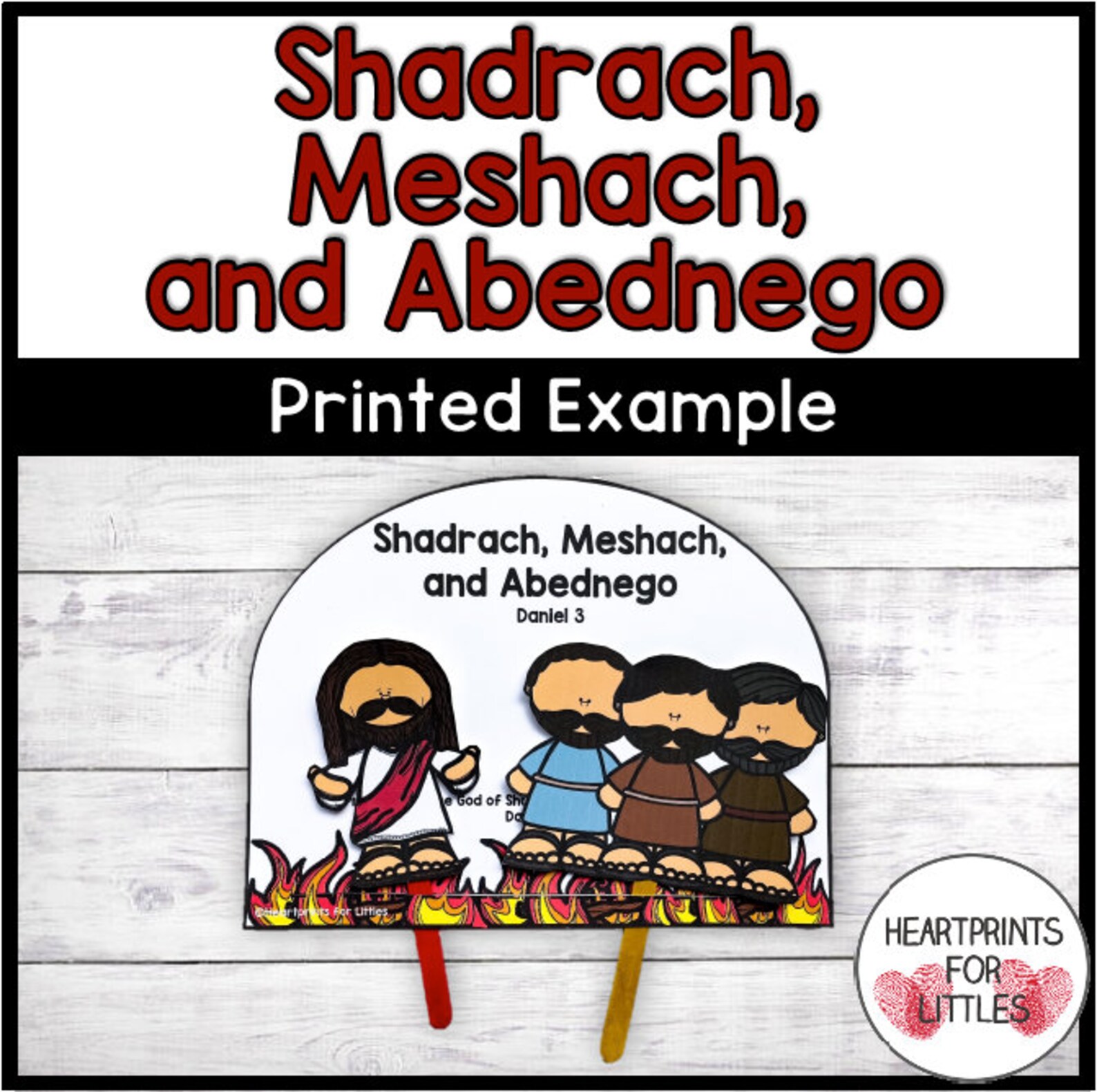 Shadrach Meshach and Abednego Bible Craft for Kids Sunday - Etsy