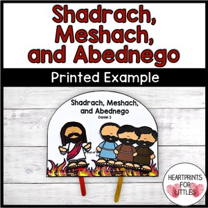 Shadrach, Meshach, and Abednego Bible Craft for Kids, Sunday School ...