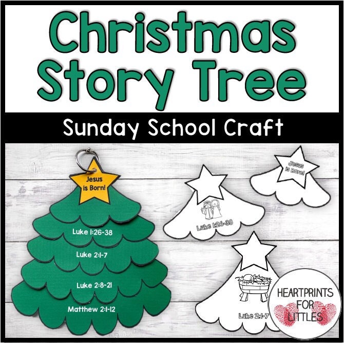 Christmas Story Tree Craft Christmas Tree Flip Book Etsy