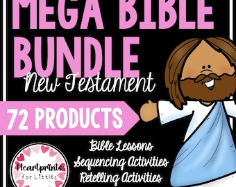 New Testament Bible Story Mega Bundle, Homeschool Activities, Sunday School Curriculum (Digital Download)