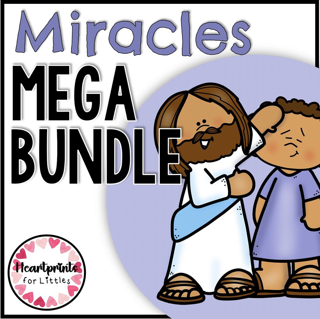 Miracles of Jesus Mega Bundle | 59 Bible Activities for Kids | 50% OFF ...