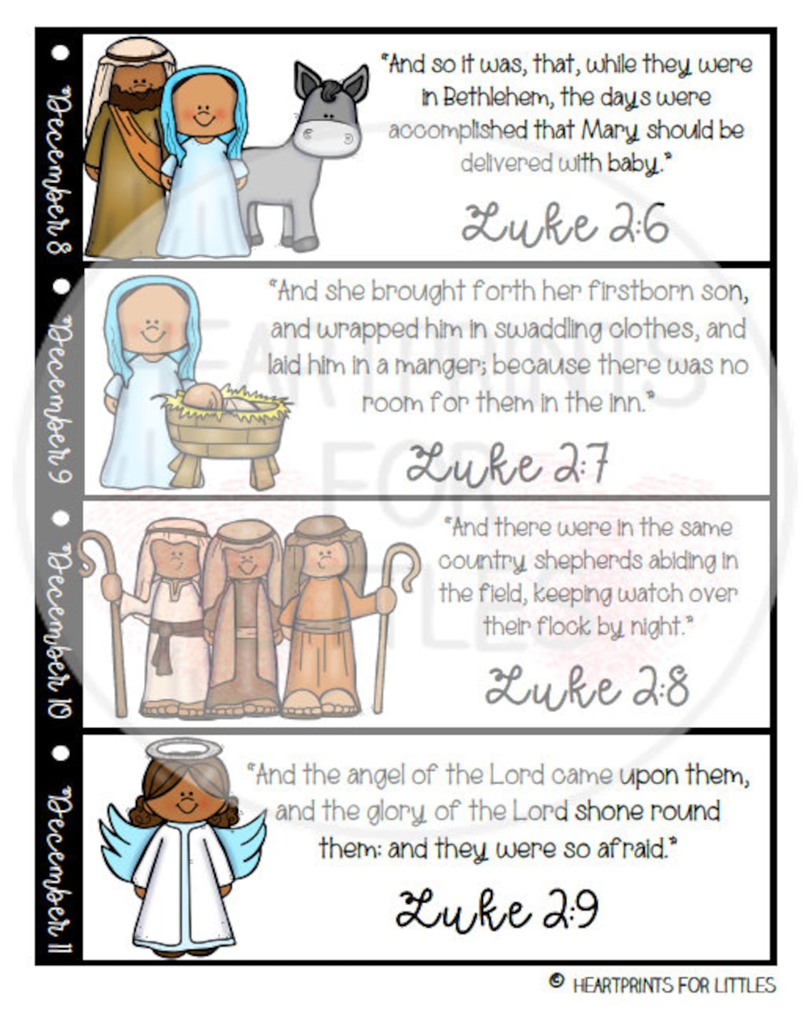 Advent Story Cards for Kids Christmas Story Cards Bible - Etsy