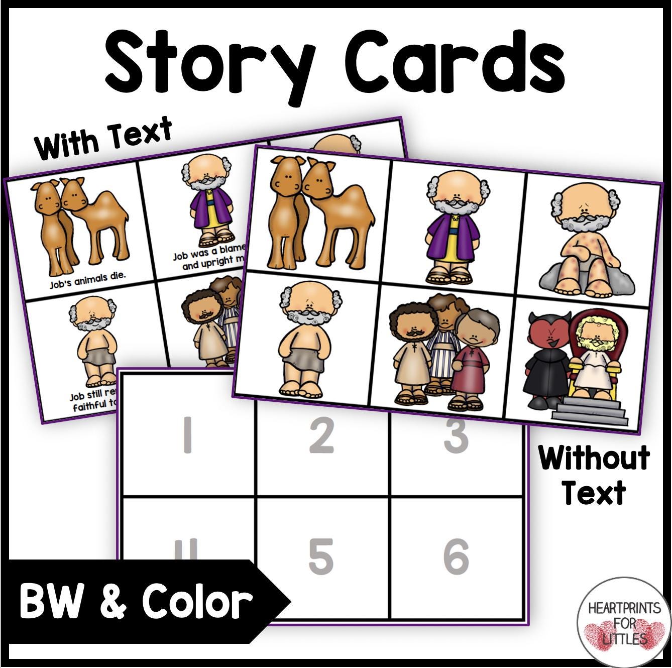 Job Bible Story Sequencing Activities (digital Download) - Etsy