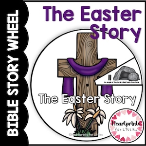 Easter Bible Story Wheel Craft, Sunday School Craft (Digital Download)