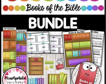 Books of the Bible Bundle, Christian Learning Resources, Sunday School Activites (Digital Download)