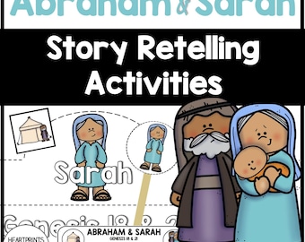 Abraham and Sarah Bible Story Retelling Activities (Digital Download)