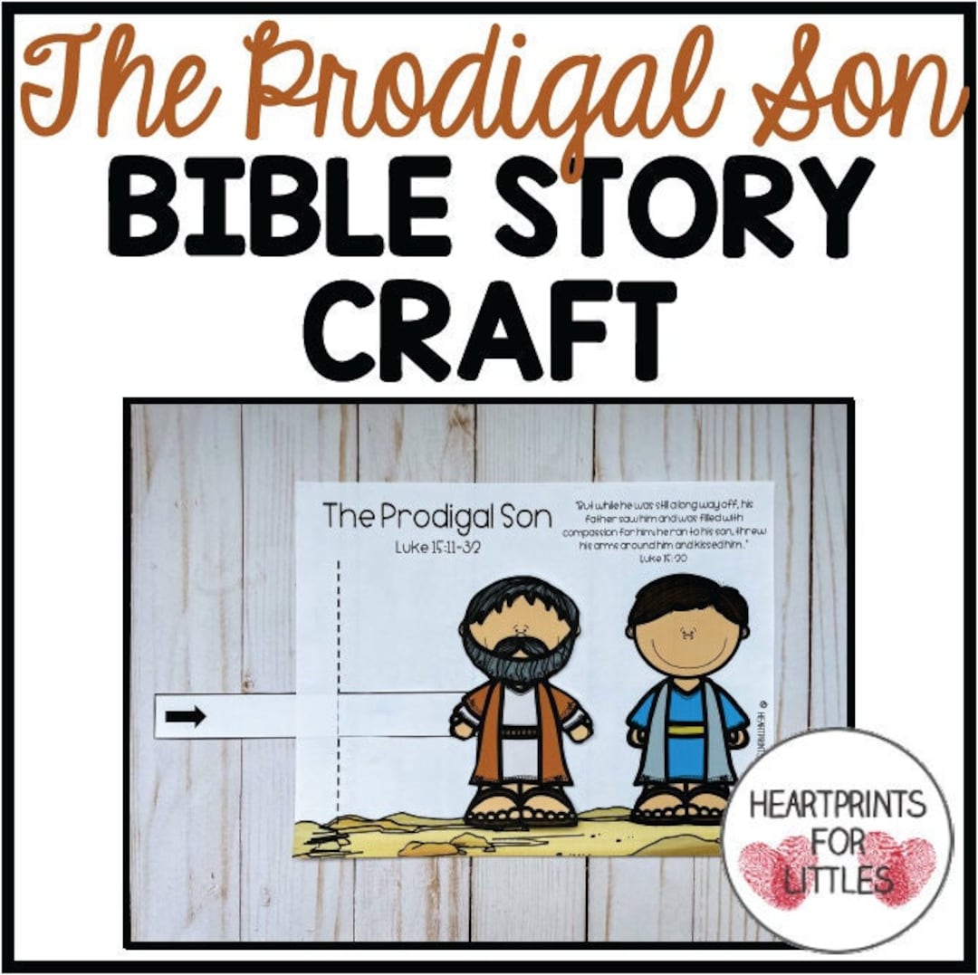 The Prodigal Son Bible Craft for Kids Sunday School Craft Etsy
