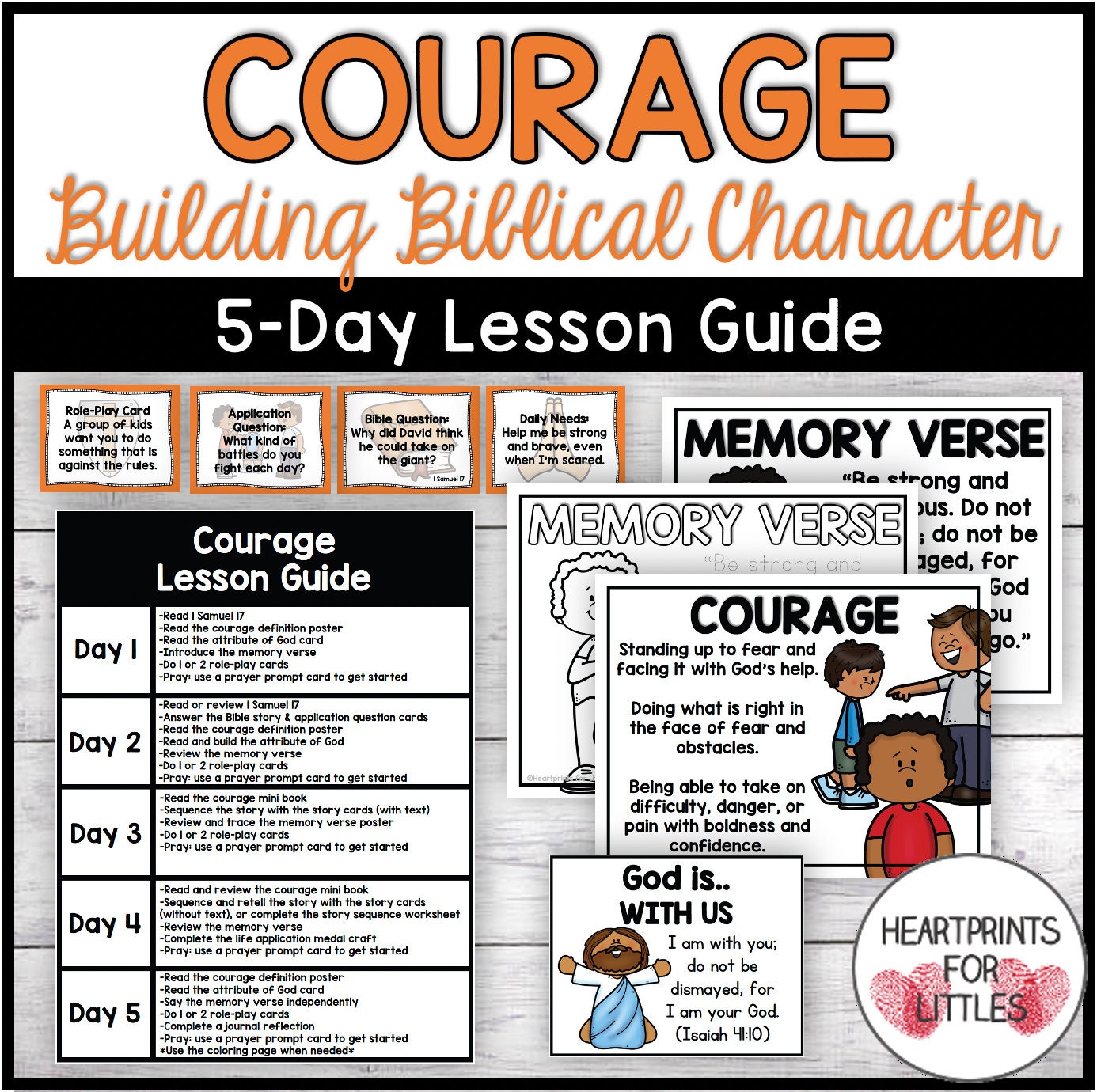 Courage Bible Lesson & Activities, Building Biblical Character