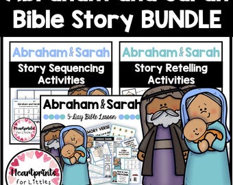 Abraham and Sarah Bible Story Bundle, Sunday School Activities