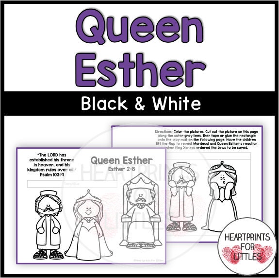 Queen Esther Bible Craft for Kids Sunday School Craft - Etsy