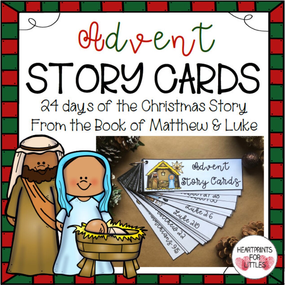 Advent Story Cards for Kids Christmas Story Cards Bible Etsy