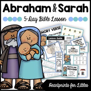 Abraham and Sarah Bible Lesson, Homeschool & Sunday School Activities (Digital Download)