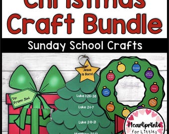 Christmas Crafts Bundle, Sunday School Crafts (Digital Download)