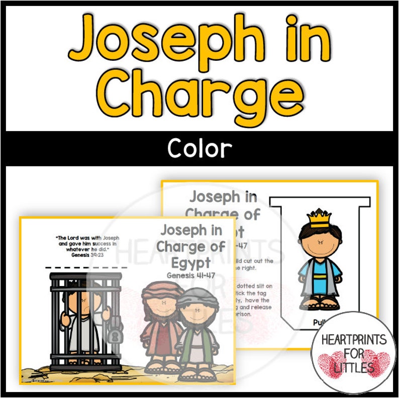 Joseph in Egypt Bible Story Craft, Sunday School Activity and Craft ...