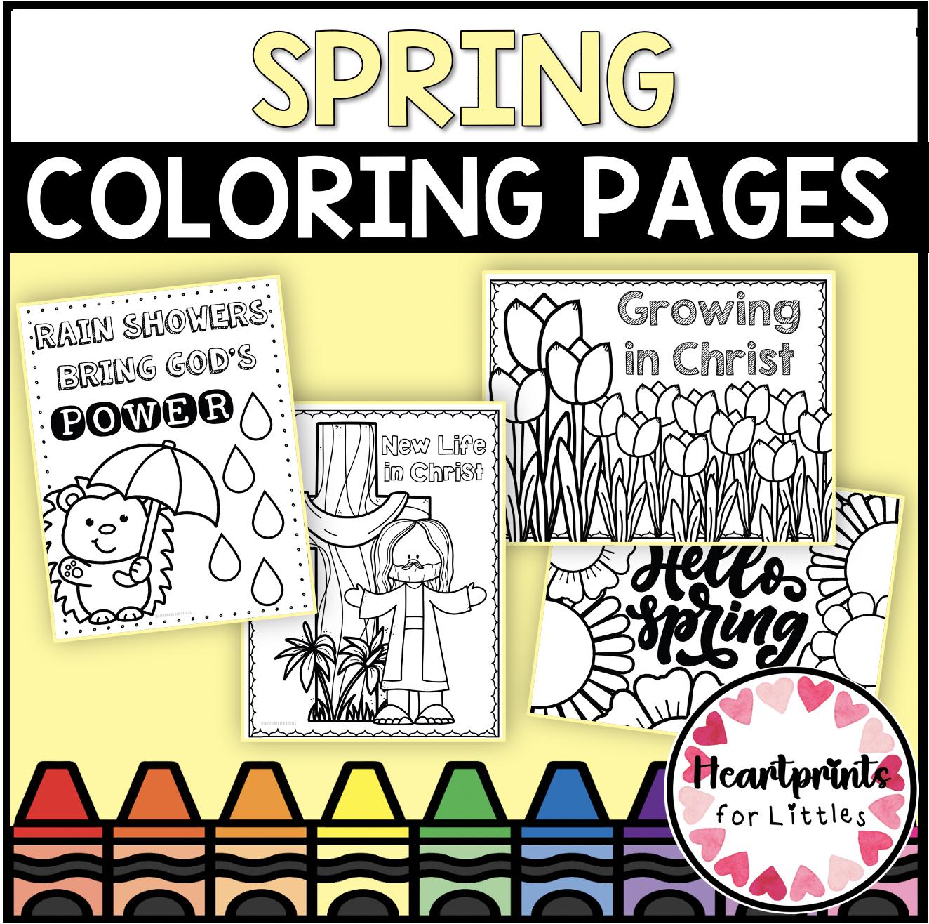 Religious Ed Coloring Pages Spring Christian Spring Coloring Pages for Kids | Sunday School Bible ...