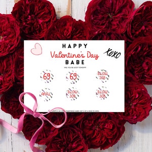 Carte à gratter Saint-Valentin, carte à gratter, carte à gratter sale Saint-Valentin, grattoir à gratter sale Saint-Valentin, Saint-Valentin personnalisé, mari, petit ami