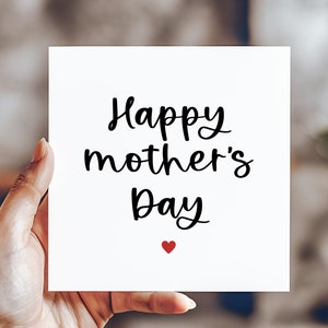 Tarjeta del Día de la Madre Feliz, lindas tarjetas para mamá, esposa, novia, hija, hermana, tarjetas de felicitación de regalo del Día de la Madre para ella, tarjeta personalizada