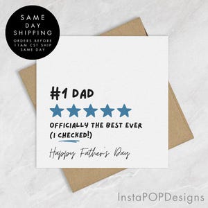 Cartão personalizado de Feliz Dia dos Pais, Cartão para Ele, Cartão para o Pai, Cartão para o Dia dos Pais, Cartão Engraçado para o Pai