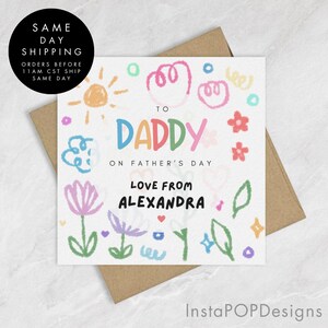 Tarjeta personalizada del Día del Padre, tarjeta para él, tarjeta para papá, tarjeta del Día del Padre, tarjeta de hijo, tarjeta de hija, tarjeta para papá