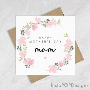 Carte personnalisée pour une bonne fête des mères, carte pour nouvelle maman, cadeau de future maman, cadeaux pour maman de fille soeur mère