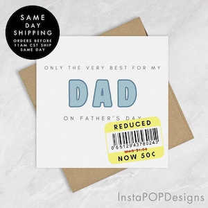 Tarjeta personalizada del Día del Padre, tarjeta para él, tarjeta para papá, tarjeta del Día del Padre, tarjeta divertida para papá