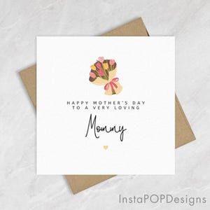 Tarjeta del Día de la Madre, lindas tarjetas para mamá, esposa, novia, hija, hermana, tarjetas de felicitación de regalo del Día de la Madre para ella, tarjeta personalizada