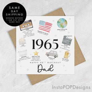 Personalized 60th Birthday Card, Dad 60th Birthday Card, 60th Birthday for Husband, Sixtieth Birthday for Dad, Him, Husband