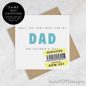 Tarjeta personalizada del Día del Padre, tarjeta para él, tarjeta para papá, tarjeta del Día del Padre, tarjeta divertida para papá