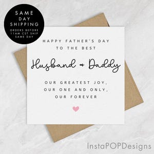Cartão personalizado de Feliz Dia dos Pais, Cartão para Ele, Cartão para o Pai, Cartão para o Dia dos Pais, Cartão para o Marido