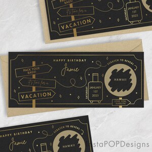 KOKO&LORA® Travel Voucher - Passport With Scratch Sticker - For Writing - View #6