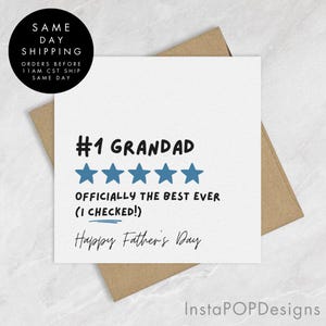 Carte personnalisée pour la fête des pères, carte pour lui, carte pour papa, carte pour la fête des pères, carte drôle, carte pour grand-père, grand-père