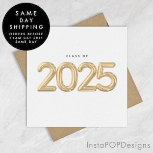 Personalized Graduation Card, Graduation Gift Card Gift, Handmade Greeting Card Class of 2025