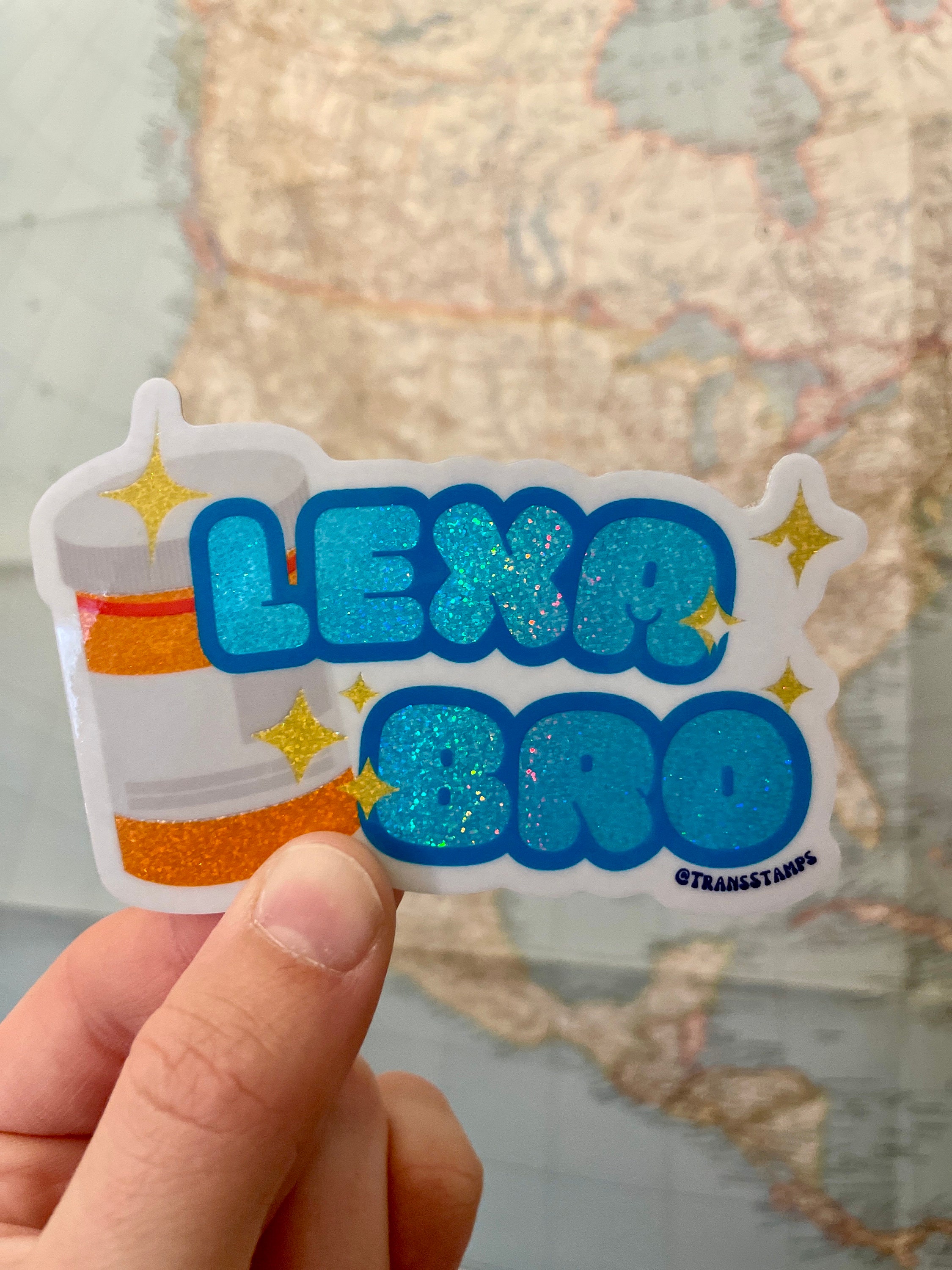 Lexabro (3”x2” sticker)