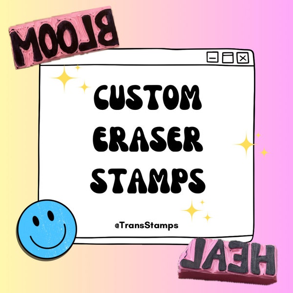 Eraser Stamp Etsy
