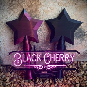 Magical Star Wand - Rainbow Tap to Pay Cosplay Prop Black Cherry