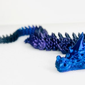 Articulated Spike Dragon Fidget Desk Figure Black Berry