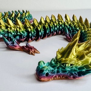 Articulated Spike Dragon Fidget Desk Figure Rainbow 2