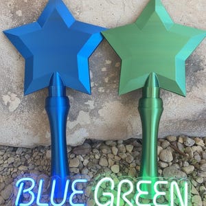 Magical Star Wand - Rainbow Tap to Pay Cosplay Prop Blue Green