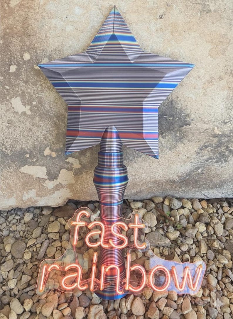Magical Star Wand - Rainbow Tap to Pay Cosplay Prop Fast Rainbow