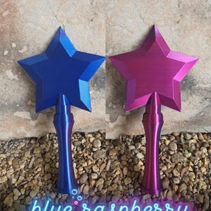 Magical Star Wand - Rainbow Tap to Pay Cosplay Prop Blue Raspberry