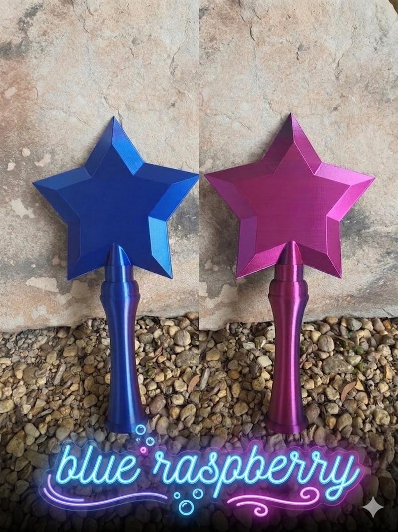 Magical Star Wand - Rainbow Tap to Pay Cosplay Prop Blue Raspberry